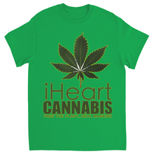 Load image into Gallery viewer, Rastafari JAMS Reggae Radio - iHeart Cannabis (DARK Colored) T-Shirts
