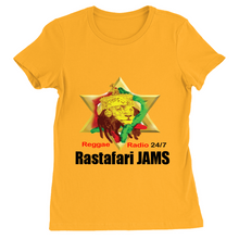 Load image into Gallery viewer, Rastafari JAMS Reggae Radio (Women's T-Shirts)