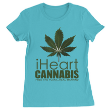 Load image into Gallery viewer, IHeart Cannabis Women's T-Shirts