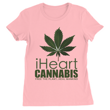 Load image into Gallery viewer, IHeart Cannabis Women's T-Shirts