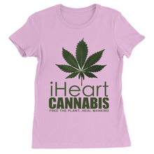 Load image into Gallery viewer, IHeart Cannabis Women's T-Shirts