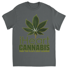 Load image into Gallery viewer, Rastafari JAMS Reggae Radio - iHeart Cannabis (DARK Colored) T-Shirts