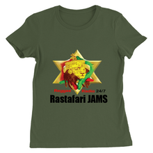 Load image into Gallery viewer, Rastafari JAMS Reggae Radio (Women's T-Shirts)