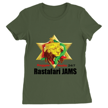 Load image into Gallery viewer, Rastafari JAMS Reggae Radio (Women's T-Shirts)