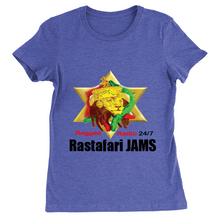 Load image into Gallery viewer, Rastafari JAMS Reggae Radio (Women's T-Shirts)