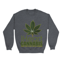 Load image into Gallery viewer, Rastafari JAMS Reggae Radio - iHeart Cannabis (DARK colored) Sweatshirts