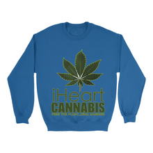 Load image into Gallery viewer, Rastafari JAMS Reggae Radio - iHeart Cannabis (DARK colored) Sweatshirts