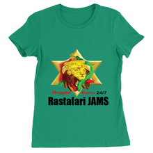 Load image into Gallery viewer, Rastafari JAMS Reggae Radio (Women's T-Shirts)