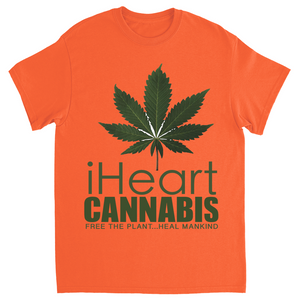 Rastafari JAMS Reggae Radio - iHeart Cannabis (LIGHT colored) T-Shirts
