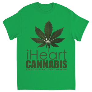Rastafari JAMS Reggae Radio - iHeart Cannabis (LIGHT colored) T-Shirts